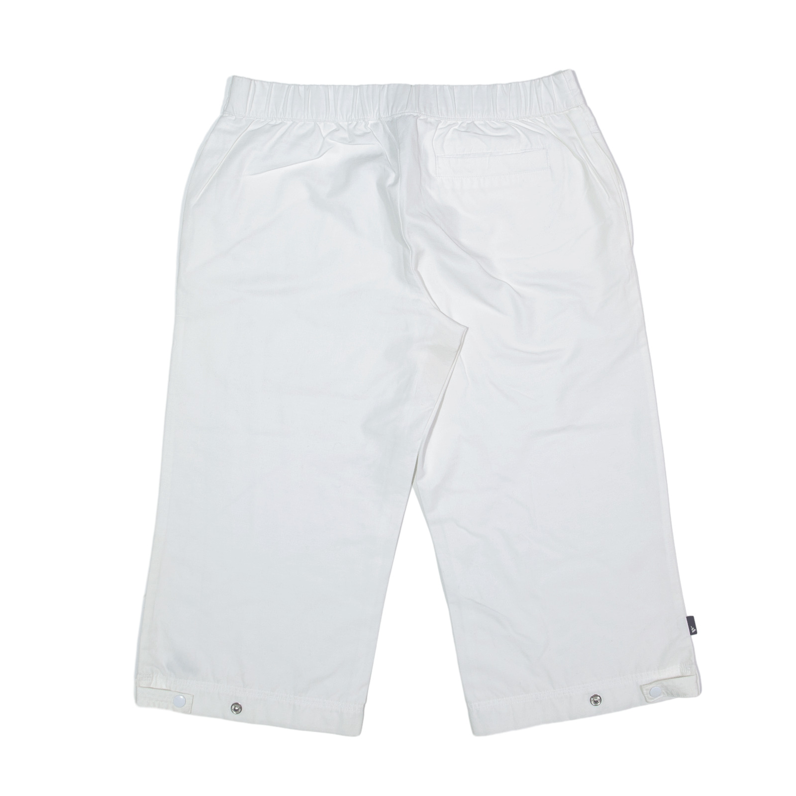 ADIDAS 3/4 Casual Shorts White Regular Womens UK 10 W30 - Picture 3 of 6