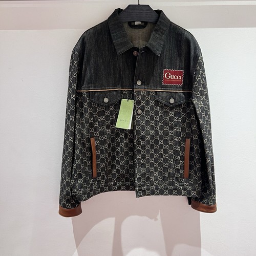 Pre-owned Gucci Gg Jacket In Small And Medium In Multicolor