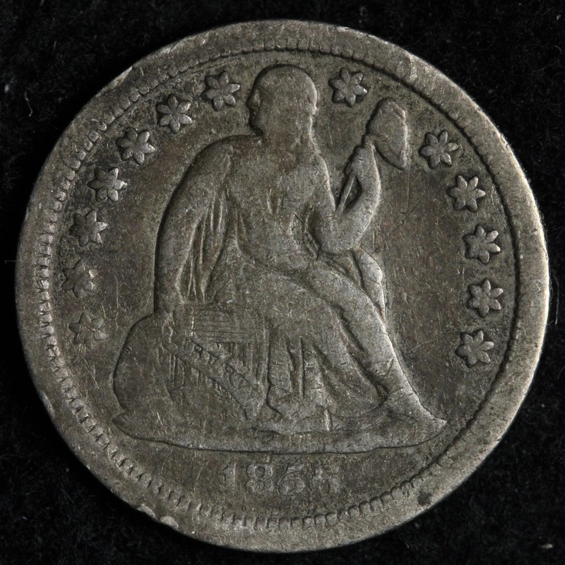 トップス Dime 1856 Seated Liberty Silver Dime VF E257 DZCK | eBay