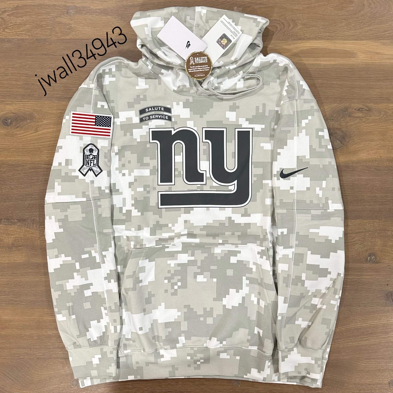 nike giants salute to service hoodie