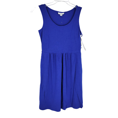 Charter Club petite Medium Blue Dress PM Fit Flare Modal Blend