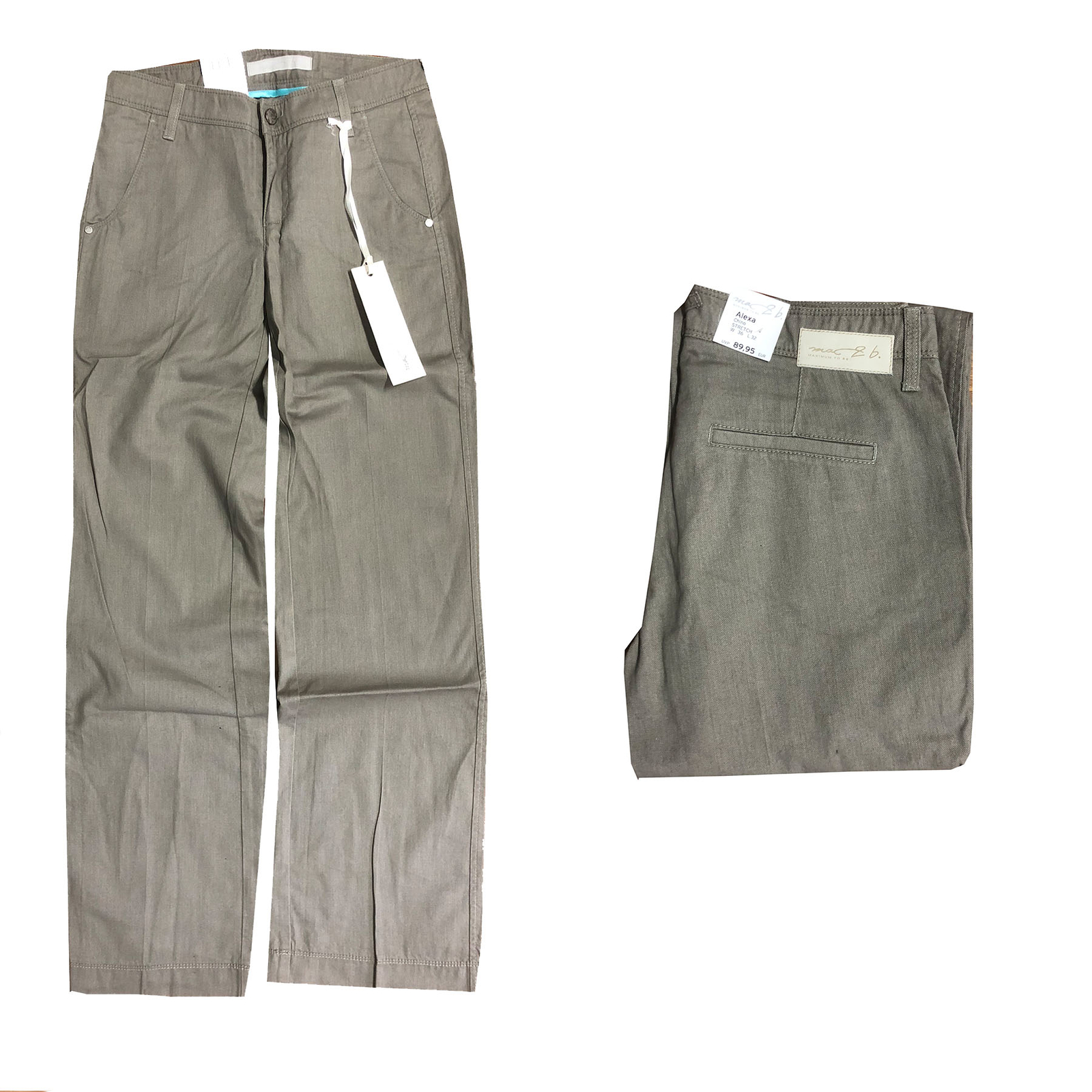 MAC Alexa Chino Stretch Damen Hose Bequem geschnitten Gr. 36 L32, 36 L34 NEU