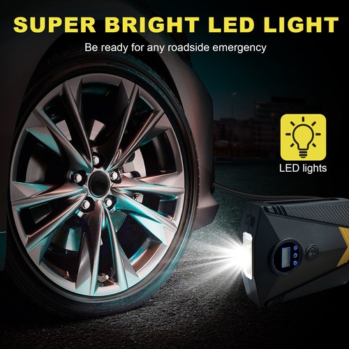 150PSI Air Compressor Tire Inflator Car Moto Bike Tires Air Pump Cordless/Corded