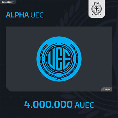 Star Citizen 1.000.000 - 200.000.000 aUEC Alpha UEC Credits | 3.23 Live