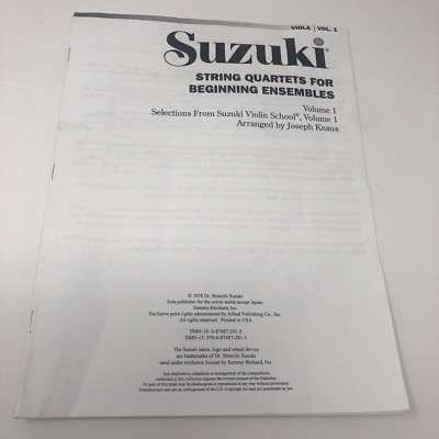 Suzuki String Quartets for Beginning Ensembles Volume 1 Joesph Knaus