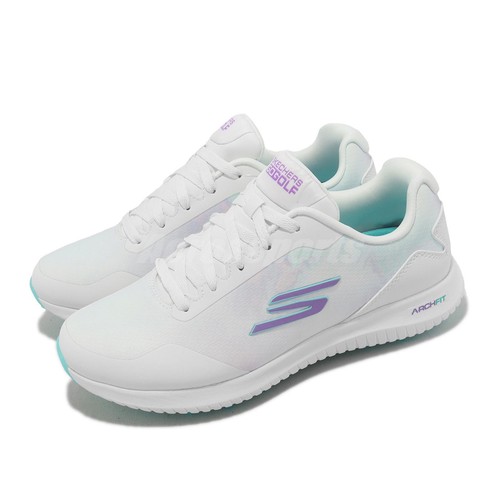 Женские туфли для гольфа Skechers Go Golf Max 2-Splash White Multi без шипов 123068-WMLT