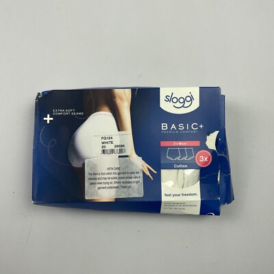SLOGGI Maxi Briefs 20 White 3 Pack Basic
