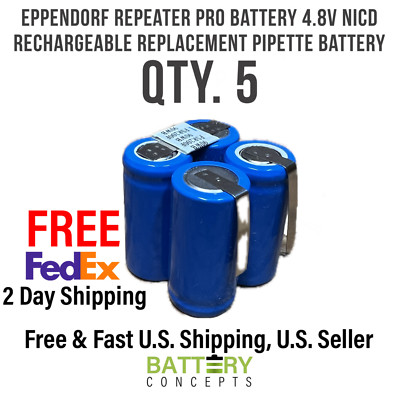 Eppendorf Repeater Pro Battery 4.8V Ni-Cd Rechargeable Pipette Battery - 5PC