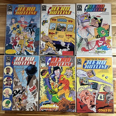 Hero Hotline #1-6 Complete Set (1989) DC Comics Bagged & Boarded Rozakis Stefano