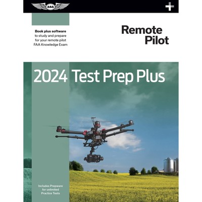 NEW ASA 2024 Remote Pilot Test Prep Plus (Book, Download, Online)