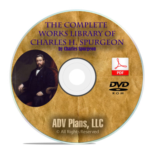 3,500 Bible Sermons, CH Spurgeon, Christian Preaching Commentary, DVD F06