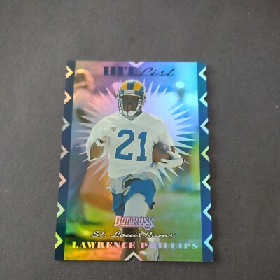 1996 Donruss Hit List St. Louis Rams Football Card #15 Lawrence Phillips /10000