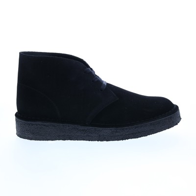 Clarks Desert Coal 26154809 Мужские черные замшевые ботинки Chukkas на шнуровке