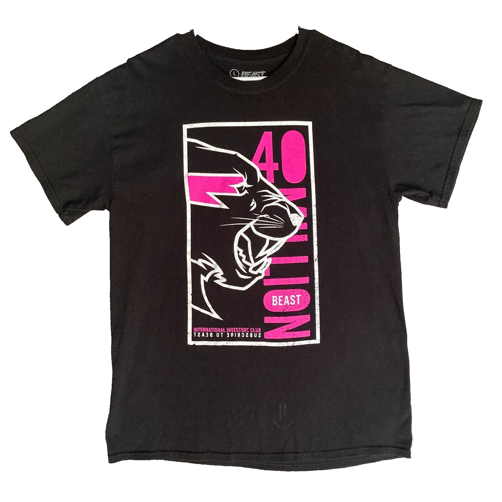 ミュージシャン HYDE BEAUTY & THE BEAST T-SHIRT (PINK)L HYDE着 BEAUTY & THE BEAST ピンクTシャツ L HYDE BIG T-SHIRT