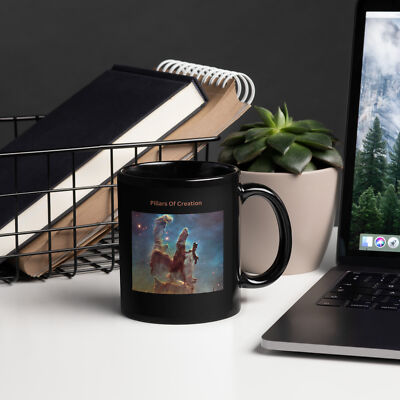 Pillars Of Creation Black Glossy Mug