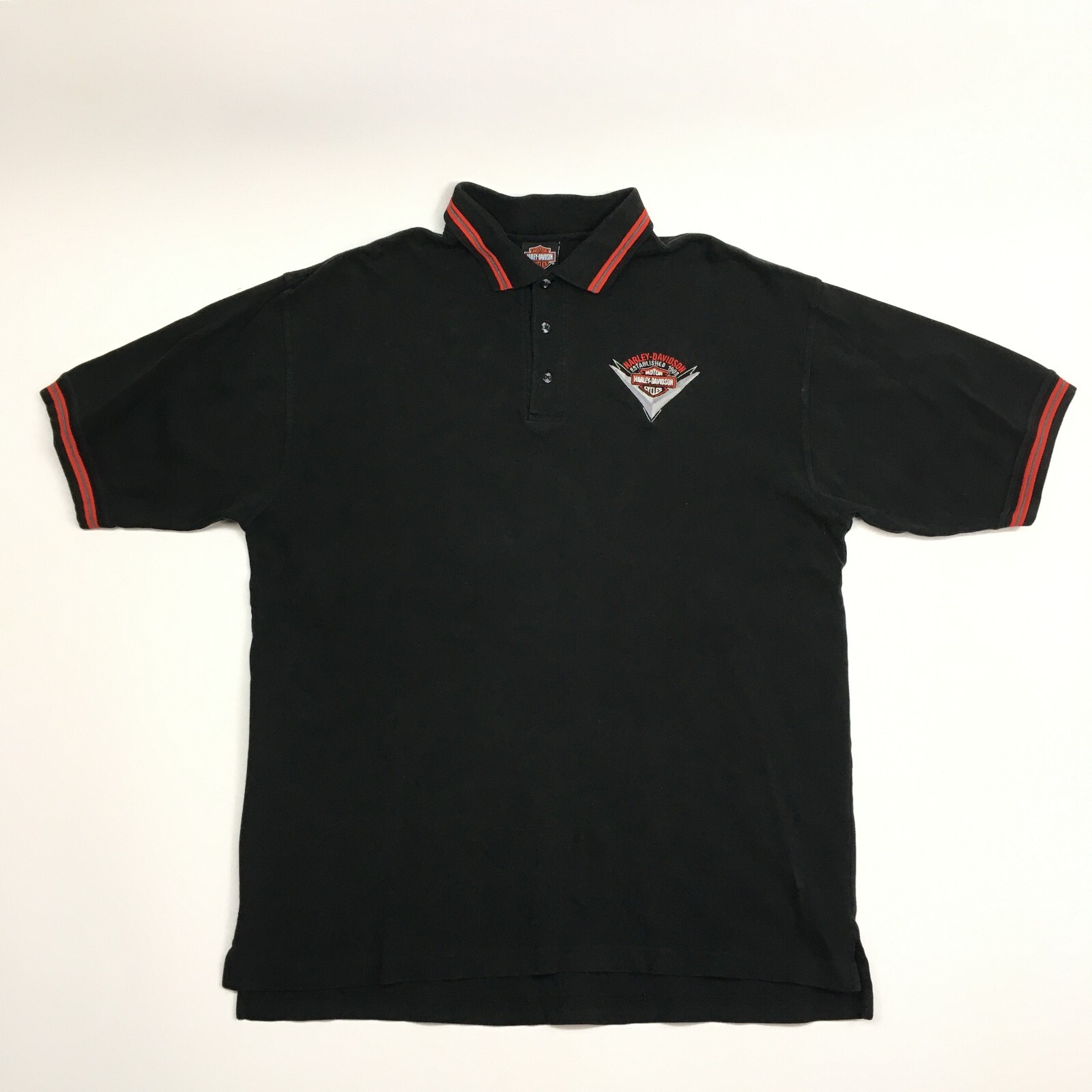 トップス 90s vintage HARLEY DAVIDSON polo shirt Vintage 90s Harley Davidson Logo Polo Shirt Collared 1/4