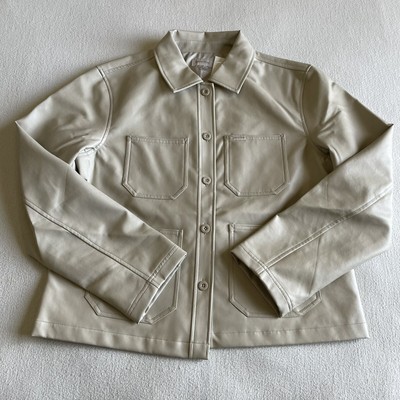 Brixton Womens Survey Boxy Chore Coat Size Small Beige