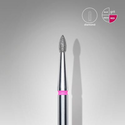 STALEKS PRO Diamand  Nail Drill  Bit POINTED BUD with 3 - 4.5 mm Working Part