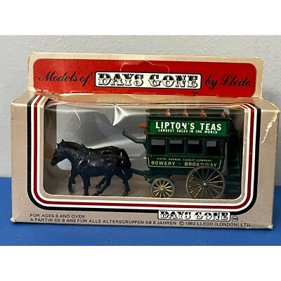 Vintage LLedo 1983 Models of Days Gone Diecast Lipton Teas Fifth Avenue Coach Gr