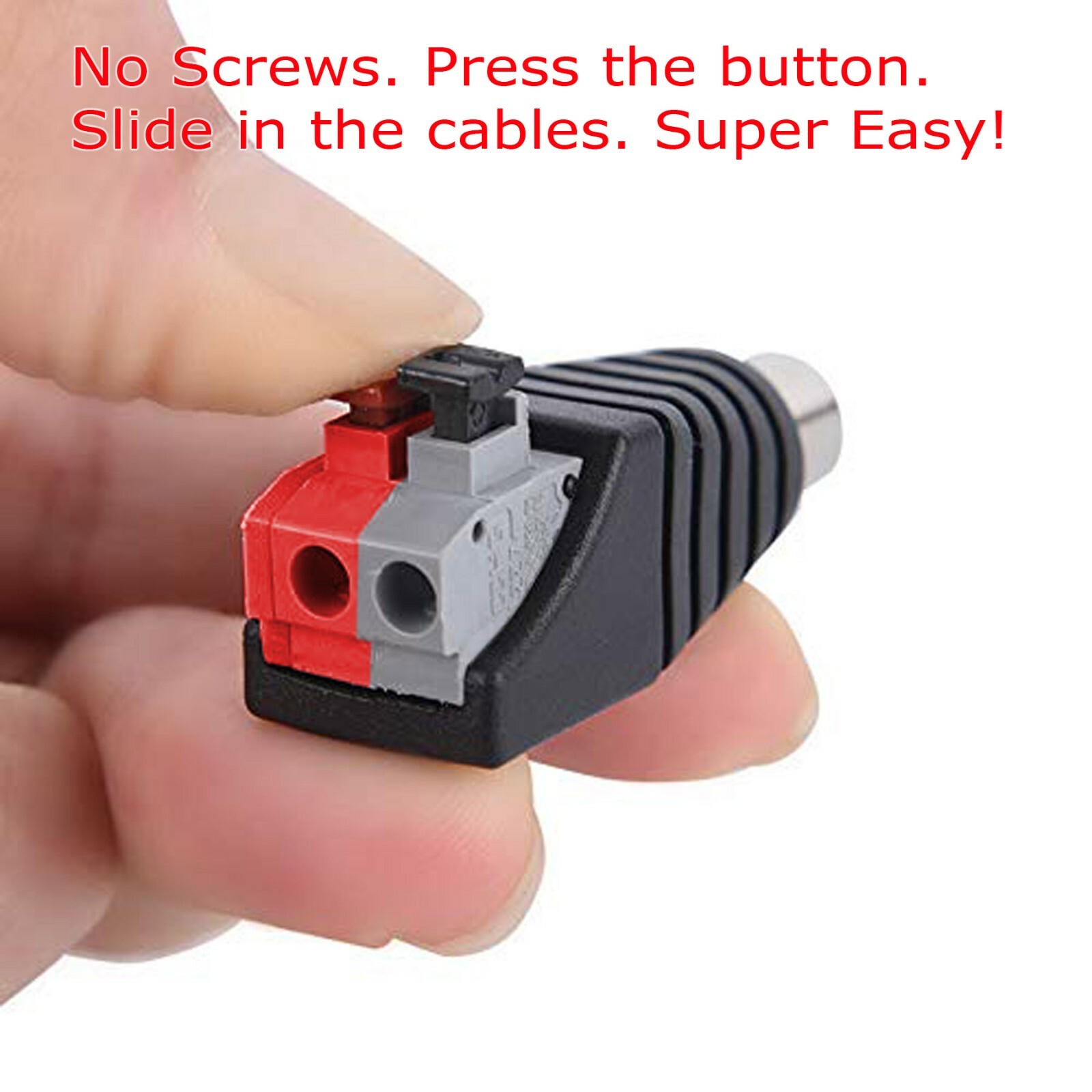 10 Pcs Speaker Wire Cable To Audio Male RCA Connector Adapter Jack Plug US