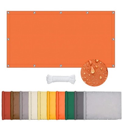 Oneshlee Sonnensegel Rechteckig 2x2m UV-Blockierung 95%, Wasserdicht, Orange