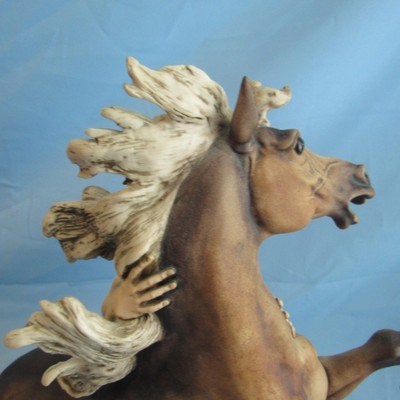 Giuseppe Armani FREEDOM-MAN & HORSE 906C Porcelain Figurine Limited Edition