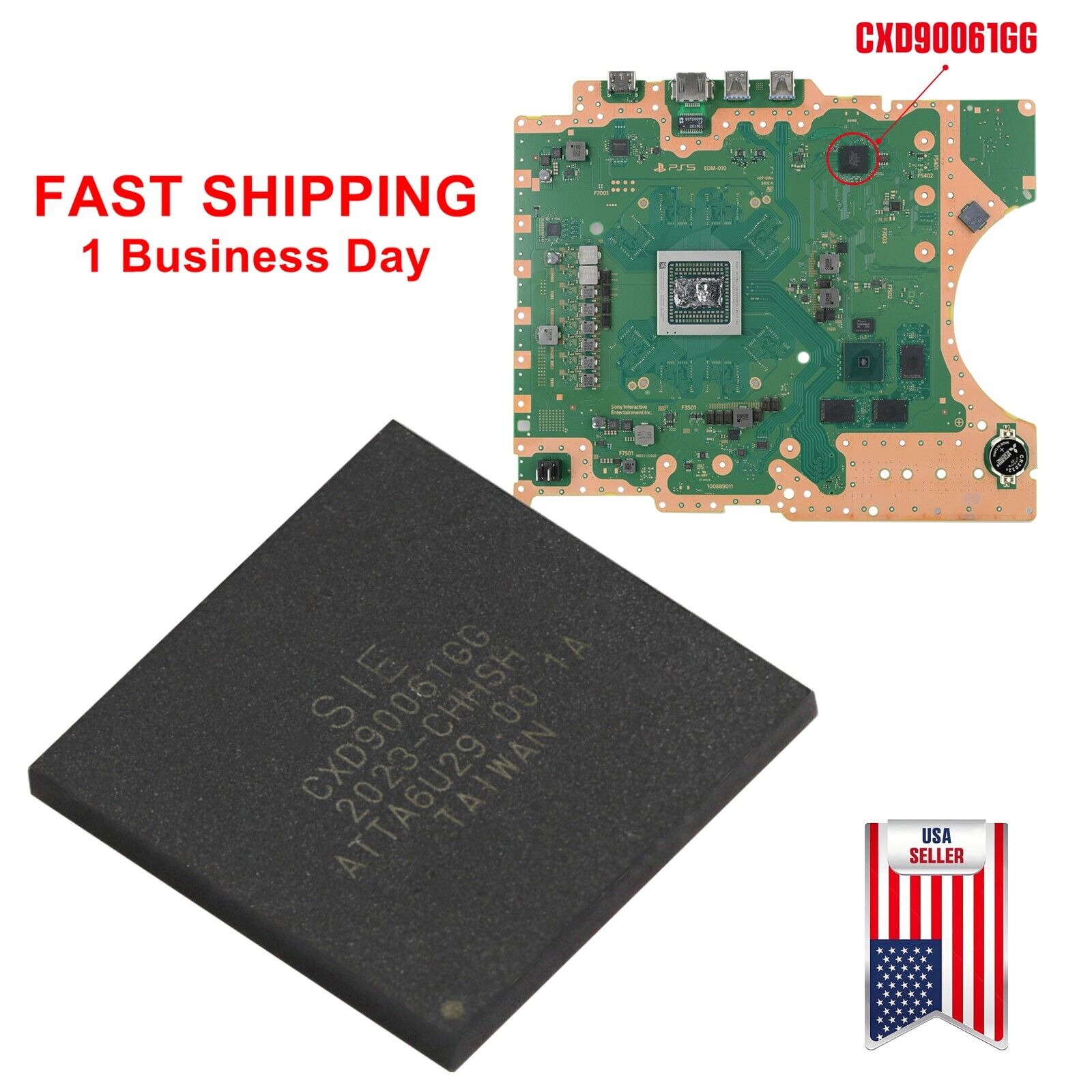 OEM SONY PlayStation 5 PS5 Console Southbridge IC Chip CXD90061GG Replacement US OEM SONY PlayStation 5 PS5 Console Southbridge IC Chip CXD90061GG Replacement US