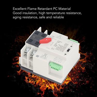 100A Automatic Transfer Switch 2P Mini ATS Automatic Transfer Switch AC220V US