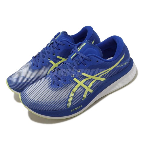 

Мужские кроссовки Asics Magic Speed 3 2E Wide Illusion Blue Glow Yellow для бега 1011B704-400, Черный, Magic Speed 3 2e Wide