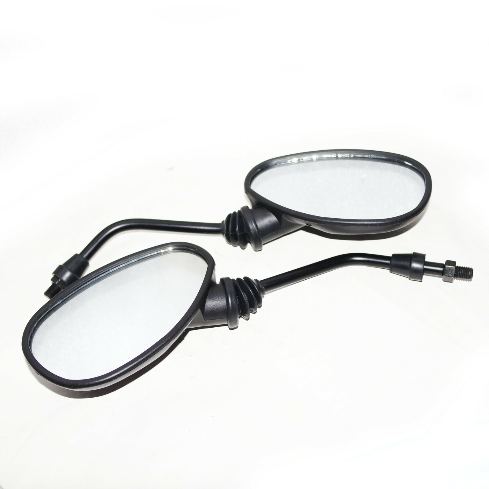 For Royal Enfield Bullet 500cc Thunderbird Rear View Mirror Set Black 888193 