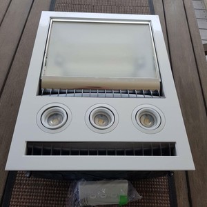 IXL Tastic white Neo Single 3 in 1 bathroom fan heater ...