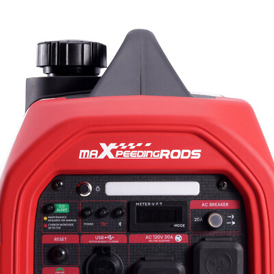 Gas-powered 4000 Watt Generator Portable EV-Charging w/Bluetooth CO Alert