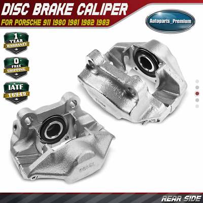 2x Rear Left & Right Brake Calipers w/ Metal Piston for Porsche 911