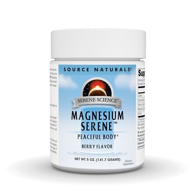 Source Naturals, Inc. Магний Серен 800 мг с ягодным вкусом, 5 унций порошка