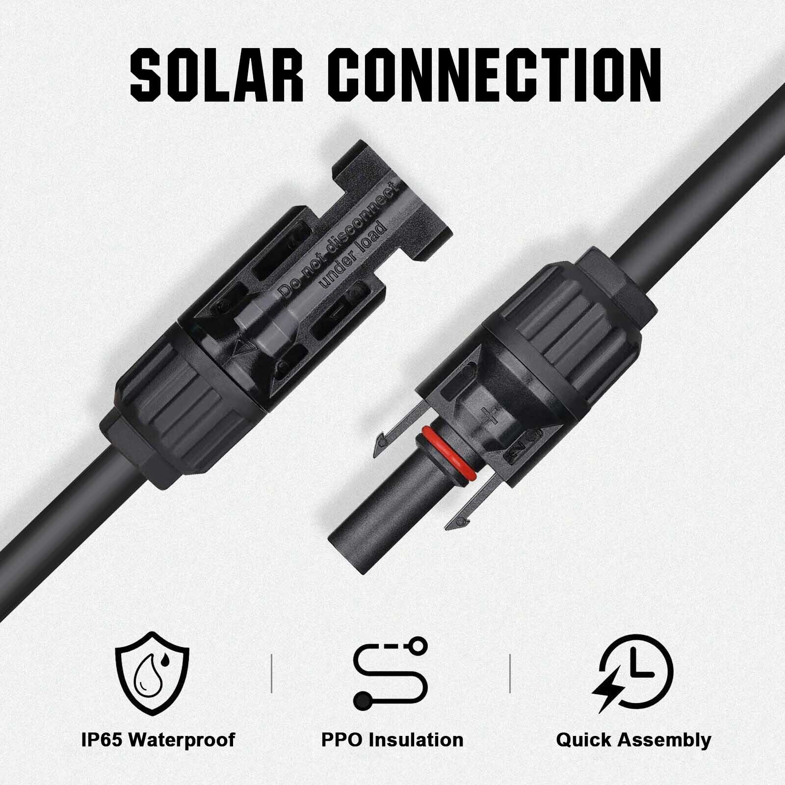 200 Watts 12 Volt/24 Volt Mono Solar Panel Kit With High Efficiency for RV Home