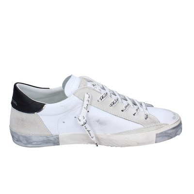 PHILIPPE MODEL HERREN SCHUHE PHILIPPE MODEL 43 EU SNEAKER WEISS LEDER WILDLEDER EX564-43