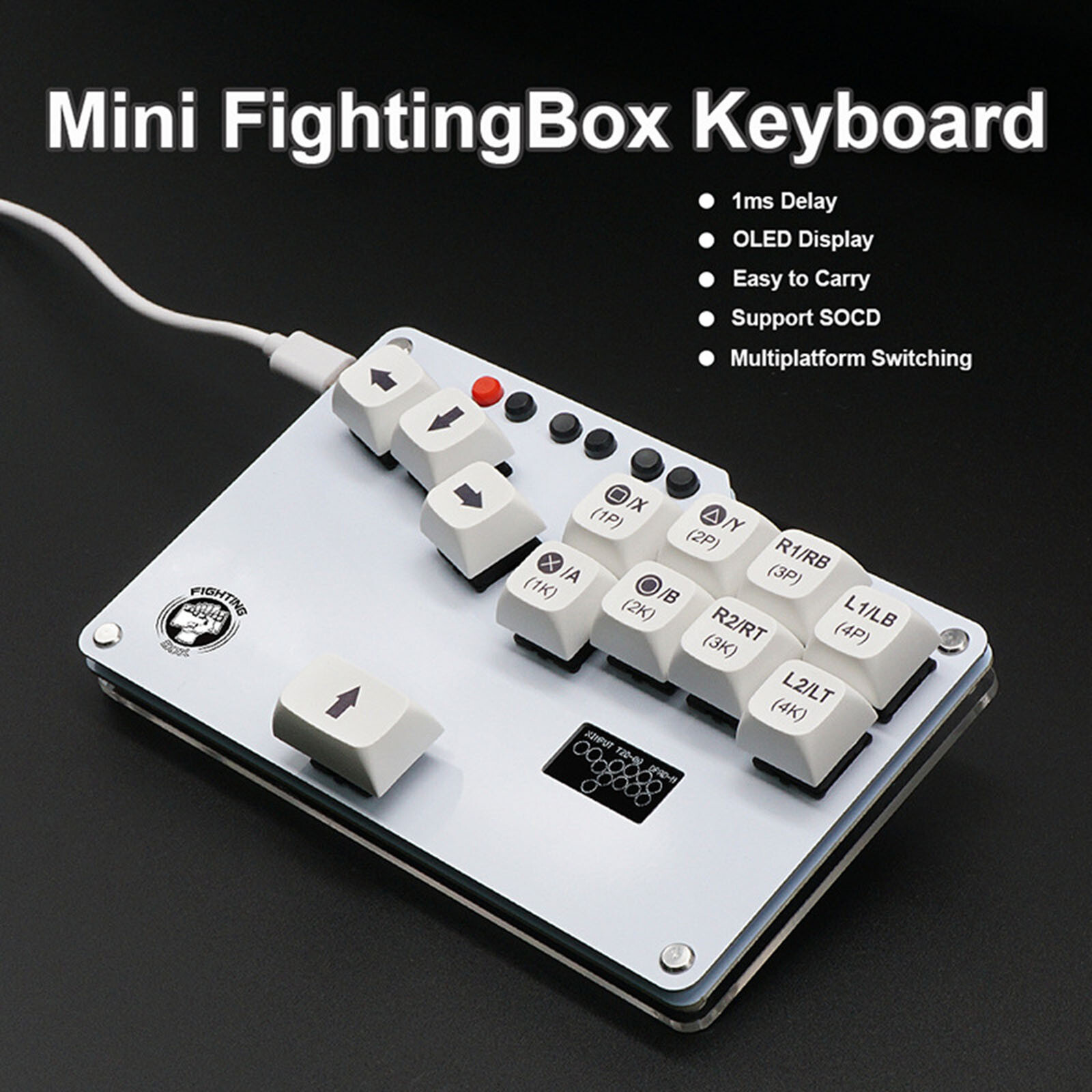 Keyboard+Cherry Shaft Accessories Parts Fit for PC/PS3/PS4/Steam