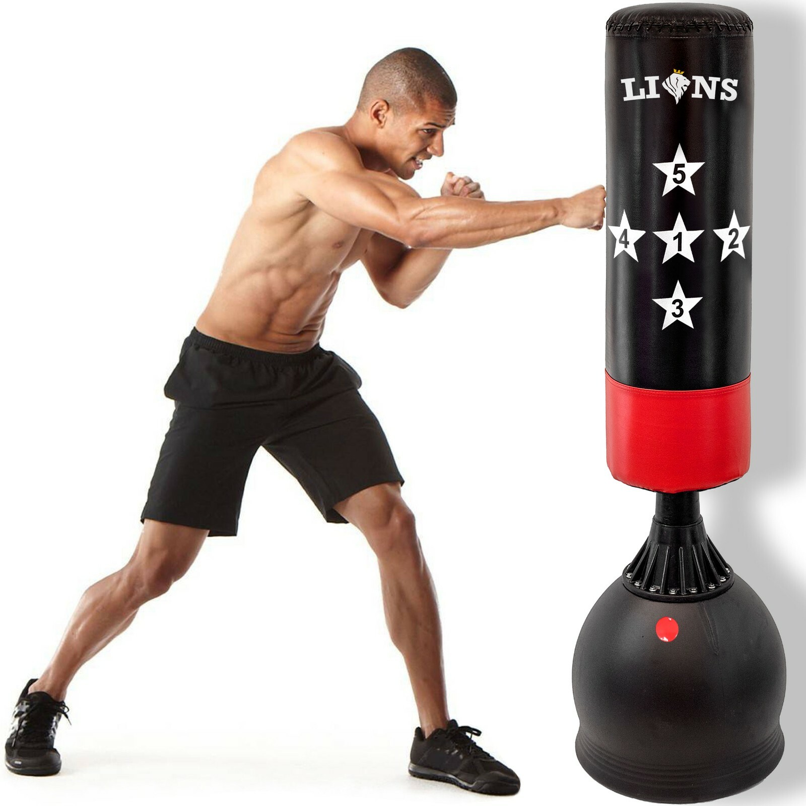 Free Standing Boxing Partner Punch Bag BoB Man Dummy Torso MMA Strike