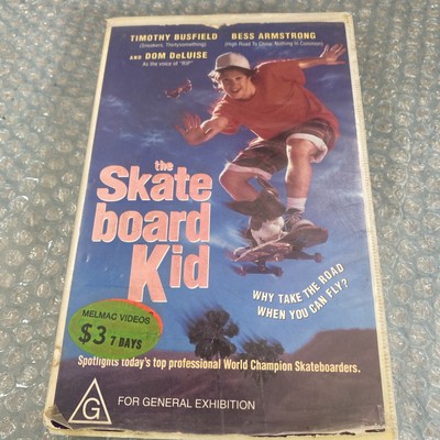 The Skate Board Kid -  Rare - Big Box Ex Rental -  On VHS - Cleaned & Tested