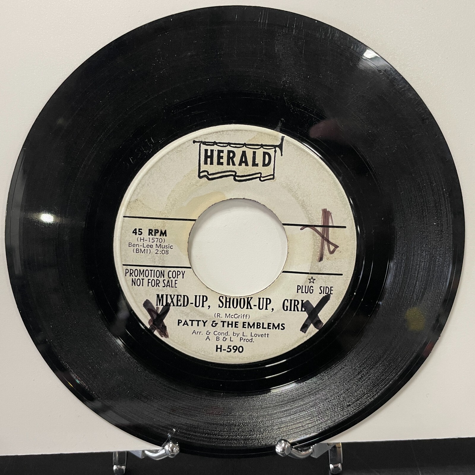 英7” Patty &amp; The Emblems Mixed-up, Shook Up Girl / Ordinary Guy SS322 STATESIDE /00080 Patty & The Emblems – Mixed-Up, Shook-Up, Girl / Ordinary