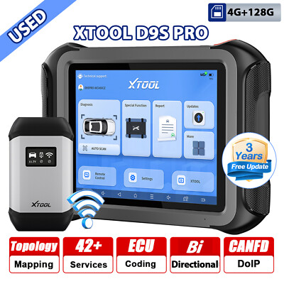 USED XTOOL D9SPRO WIFI Scanner Full System Diagnostic Bi-directional Topology