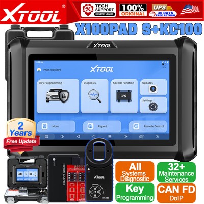 XTOOL X100PADS KC100 IMMO K*ey Coding Programmer All System Diagnostic Scanner 