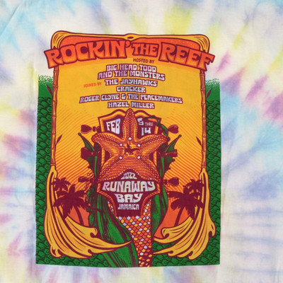Big Head Todd & The Monsters TShirt ROCKIN' THE REEF Jamaica 2022 Sz XL Tie Dye