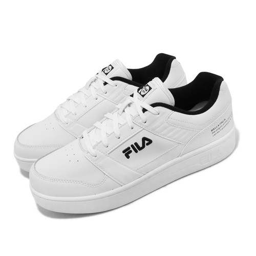 

Fila Smash L Белый Черный Мужчины Унисекс Повседневная обувь на платформе для образа жизни Кроссовки, Smash L