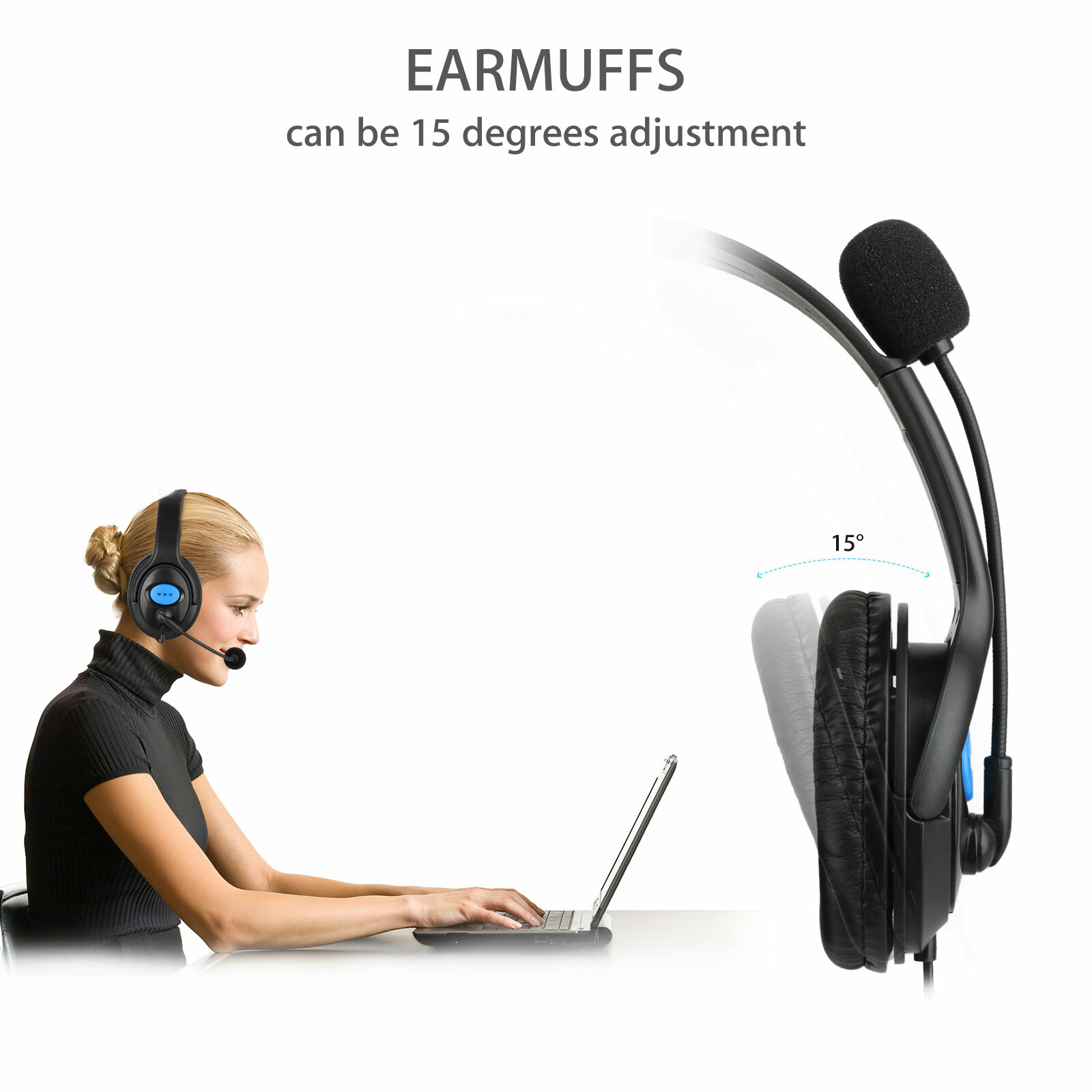 Wired Stereo Gaming Headset for PS4, PC, Xbox One Controller Laptop Mac, Noise C