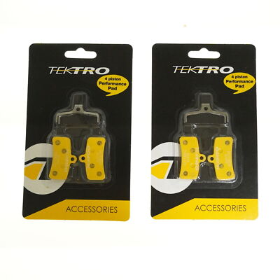 1 or 2 Pair Tektro Q10YS 4piston Performance Bike Ceramic Disc Brake Pads