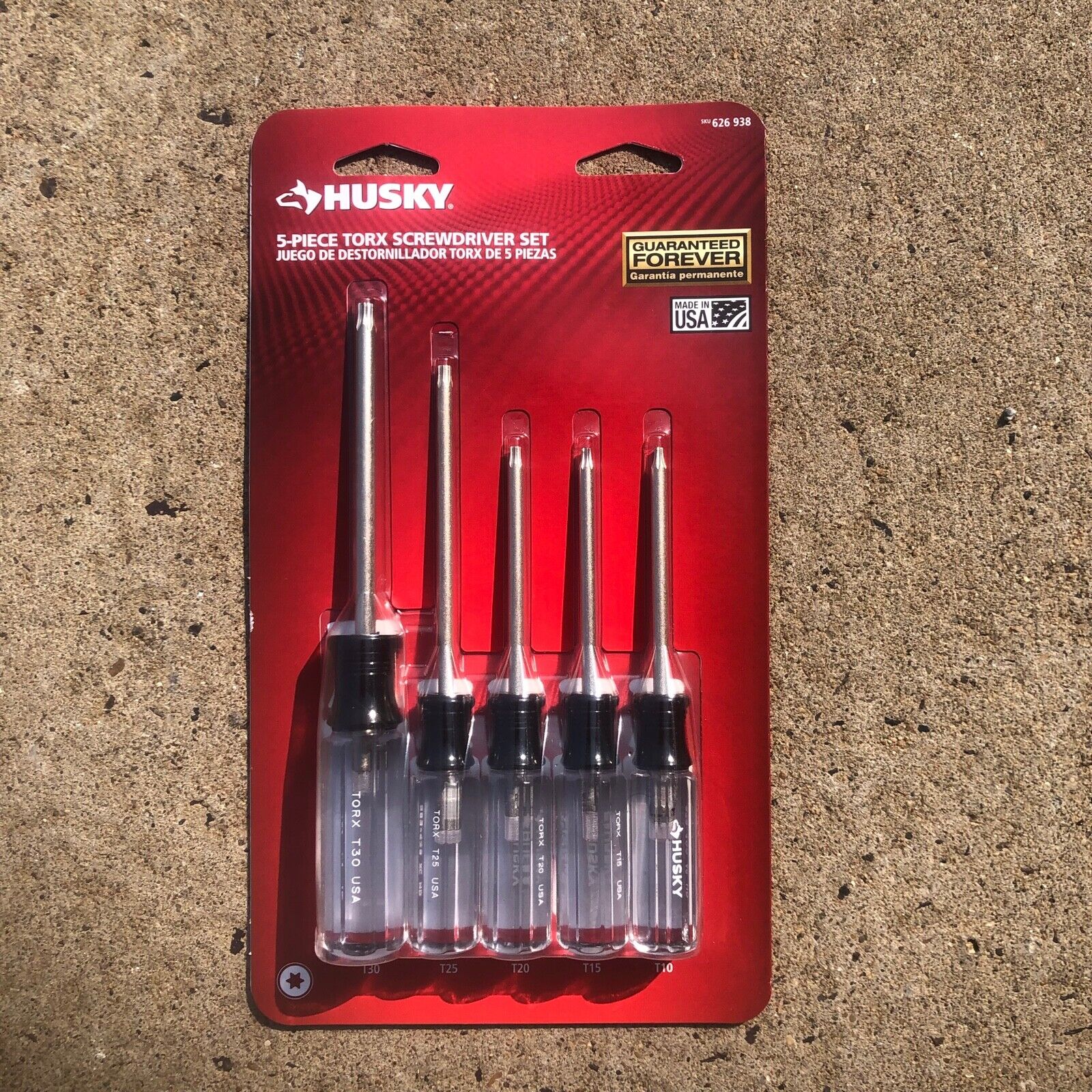 HUSKY Torx Screwdriver 5 pc Set (T10 T15 T20 T25 T30) USA HUSKY Torx Screwdriver 5 pc Set (T10 T15 T20 T25 T30) USA
