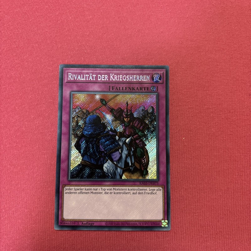 Yugioh RivalitÃ¤T Der Kriegsherren (V.3) Ra03-De075 Secret Rare Deutsch Neu 1st