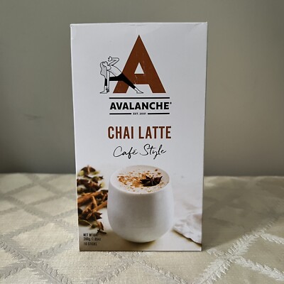 Chai Latte  Avalanche Drink Mix Cafe Style 10 sticks 5 oz New Zealand