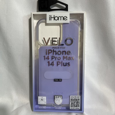 iHome 2IHPC1790H3W2 Silicone Velo Case for iPhone 14 Pro Max/ 14 Plus, Lavender